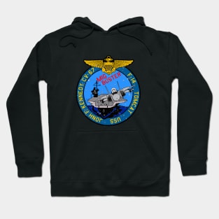 F-14 Tomcat - Mig Buster USS Jonh F Kennedy - Grunge Style Hoodie